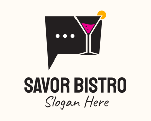 Martini Glass Chat Logo