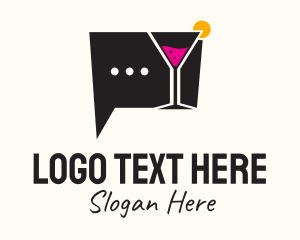 Martini Glass Chat Logo