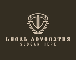 Legal Judiciary Lawyer logo design