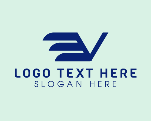 Letter V - Flying Wings Letter V logo design