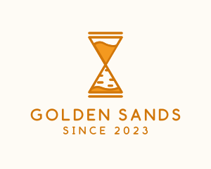 Pyramid Sand Clock logo design