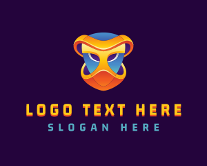 Theater - Bio Hazard Alien Mask Gamer logo design