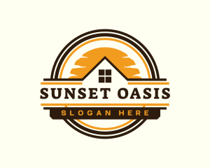 Real Estate Sunset Property logo design