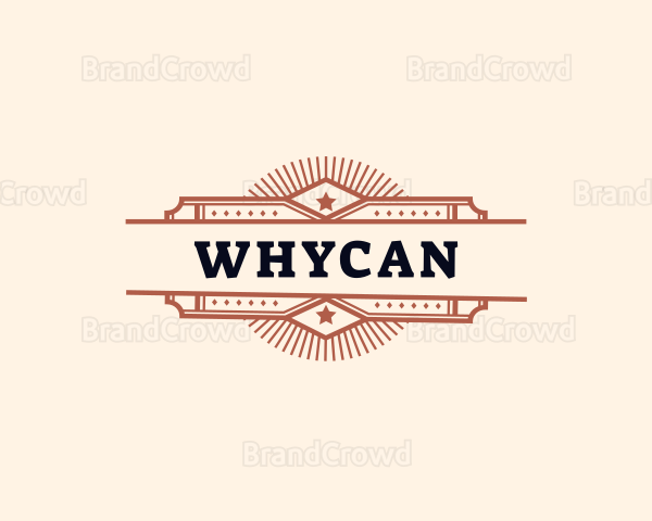 Traditional Western Business Logo