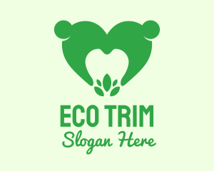 Green Eco Dental Care logo design