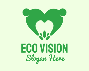 Green Eco Dental Care logo design