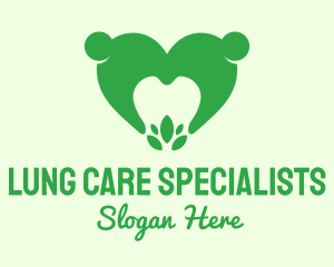 Green Eco Dental Care logo design