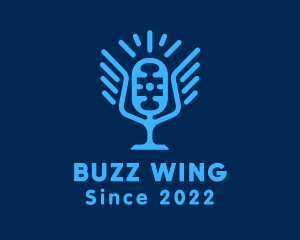 Blue Winged Mic  logo design