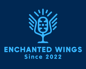 Blue Winged Mic  logo design