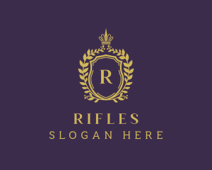 Gold Royal Shield Hotel Logo