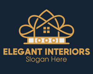 Elegant Gold Hotel  logo design