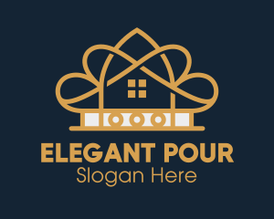 Elegant Gold Hotel  logo design