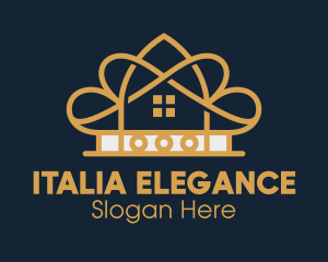 Elegant Gold Hotel  logo design