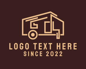 Trailer Van - Tiny House Camper Van logo design