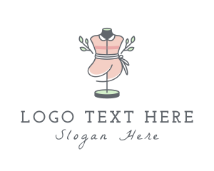 Garment - Dress Tailor Mannequin logo design