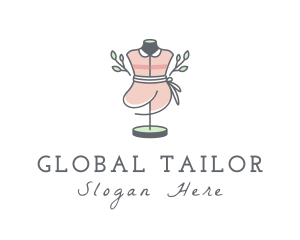 Dress Tailor Mannequin logo design