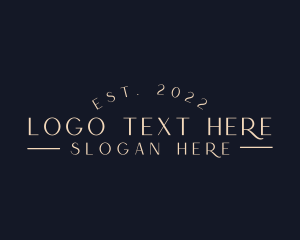 Elegant Luxury Wordmark  logo design