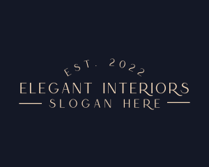 Elegant Luxury Wordmark  logo design