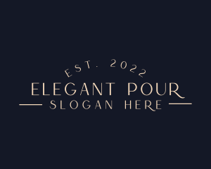 Elegant Luxury Wordmark  logo design