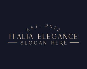 Elegant Luxury Wordmark  logo design