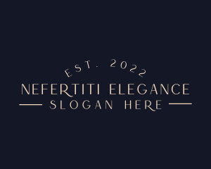 Elegant Luxury Wordmark  logo design