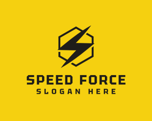 Thunderbolt Power Letter S logo design