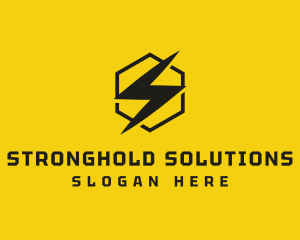 Thunderbolt Power Letter S logo design