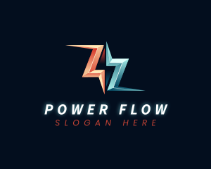 Lightning Power Energy logo design