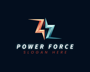 Lightning Power Energy logo design