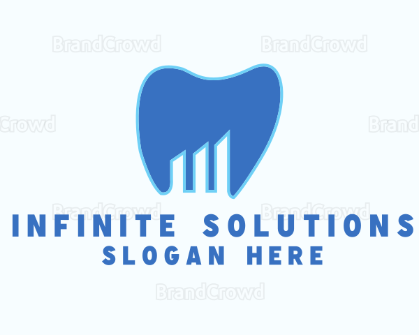 Dental Tooth Graph Logo