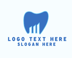 Endodontics - Dental Tooth Graph logo design