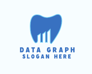 Dental Tooth Graph logo design