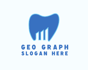 Dental Tooth Graph logo design