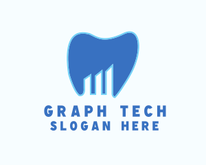 Graph - Dental Tooth Graph logo design