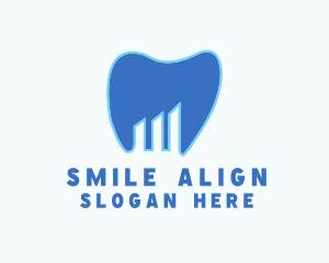 Dental Tooth Graph logo design