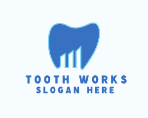 Tooth - Dental Tooth Graph logo design