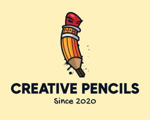 Graffiti Writing Pencil logo design