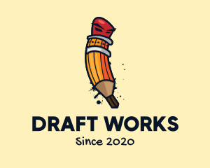 Draft - Graffiti Writing Pencil logo design