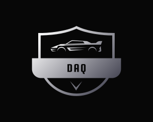 Metallic Car Shield Logo