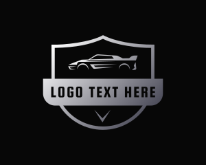 Metallic Car Shield Logo