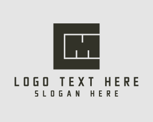 Measurement - Letter CM Monogram Blocks logo design