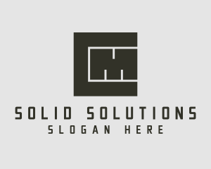 Solid - Letter CM Monogram Blocks logo design