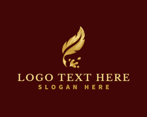 Feather - Feather Quill Pen logo design