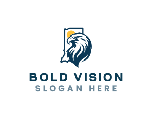 Indiana Bald Eagle logo design