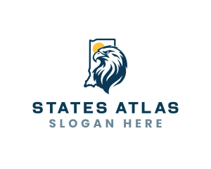 Indiana Bald Eagle logo design