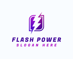 Lightning Power Bolt logo design