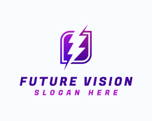 Lightning Power Bolt logo design