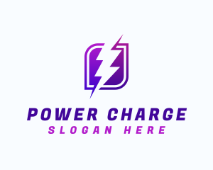 Lightning Power Bolt logo design