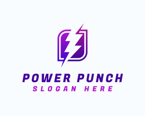 Lightning Power Bolt logo design