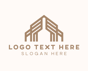 Warehouse - Brown Warehouse Building logo design